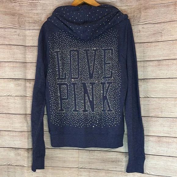 VS PINK Vintage Holographic Bling Hoodie - Picture 6 of 11